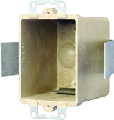 fiberglassBOX 9361-ESK Switch/Outlet Box, 1 -Gang, 2 -Outlet, 4 -Knockout, Fiberglass/Polyester, Off-White